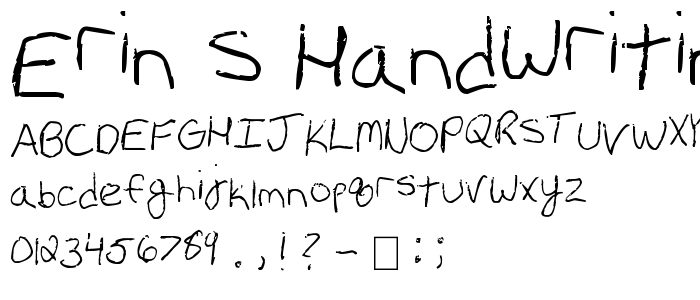 Erin_s Handwriting font